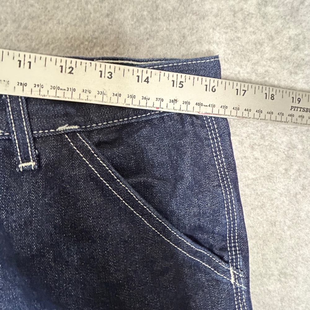 Vintage Sears Roebucks Jeans Mens 34x30 Blue Carpenter Hammer Loop Work Jeans - Picture 3 of 11